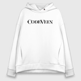 Женское худи Oversize хлопок с принтом CodeVein Logo (Z) в Петрозаводске, френч-терри — 70% хлопок, 30% полиэстер. Мягкий теплый начес внутри —100% хлопок | боковые карманы, эластичные манжеты и нижняя кромка, капюшон на магнитной кнопке | Тематика изображения на принте: 