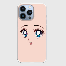 Чехол для iPhone 13 Pro с принтом Surprised anime face в Петрозаводске,  |  | angry | anime | art | big | eyes | face | girl | kawaii | manga | style | surprised | аниме | арт | глаза | девушка | испуганная | кавай | лицо | манга | удивленная