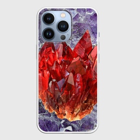 Чехол для iPhone 13 Pro с принтом Роза инков в Петрозаводске,  |  | аметист | геология | инки | камень | кристалл | минерал | роза | хризолит | цинкит