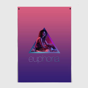 Постер с принтом сериал Euphoria в Петрозаводске, 100% бумага
 | бумага, плотность 150 мг. Матовая, но за счет высокого коэффициента гладкости имеет небольшой блеск и дает на свету блики, но в отличии от глянцевой бумаги не покрыта лаком | zendaya | зендея | ру беннетт | сериал euphoria | эйфория