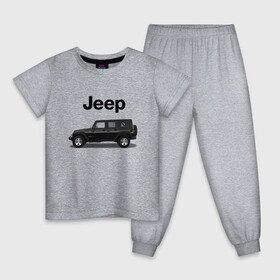 Детская пижама хлопок с принтом Jeep Wrangler в Петрозаводске, 100% хлопок |  брюки и футболка прямого кроя, без карманов, на брюках мягкая резинка на поясе и по низу штанин
 | america | avto | car | v8 | машина | скорость