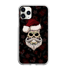 Чехол для iPhone 11 Pro матовый с принтом El Santa в Петрозаводске, Силикон |  | 2021 | bones | christmas | death | death day | happy | merry christmas | merry x mas | mexico | new year | santa | santa claus | scull | smile | борода | дед мороз | кости | мексика | новогодний | новый год | с новым годом | санта | скелет | счастливый | 