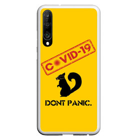 Чехол для Honor P30 с принтом Dont Panic (covid-19) в Петрозаводске, Силикон | Область печати: задняя сторона чехла, без боковых панелей | 19 | covid | covid 19 | dont | home | ncov | panic | stay | антивирус | антикоронавирус | без | белка | вирус | дома | ковид | корона | коронавирус | мой | оставайся | паники | руки | сиди