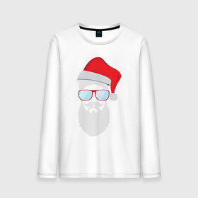 Мужской лонгслив хлопок с принтом Santa Hipster в Петрозаводске, 100% хлопок |  | 100 | alter | bad | beard | boy | christmas | dead | death | ego | head | hipster | klaus | life | marry | new | old | omg | real | retro | santa | skull | year | борода | бородач | бро | год | дед | мороз | на | новый | ретро | санта | сти