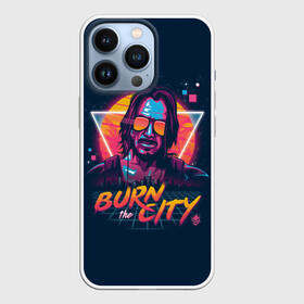 Чехол для iPhone 13 Pro с принтом Cyberpunk 2077 в Петрозаводске,  |  | 2077 | cd | city | cyberpunk | e3 | keanu | netrunner | night | projekt | red | reeves | solo | techie | v | ви | киану ривз | киберпанк | найт | нетраннер | сити | соло | технарь