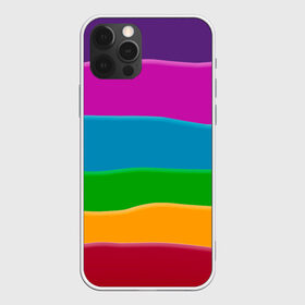 Чехол для iPhone 12 Pro Max с принтом Разноцветные полоски в Петрозаводске, Силикон |  | иллюзия | калейдоскоп | пейзаж | полосы | природа | радуга | свет | солнце