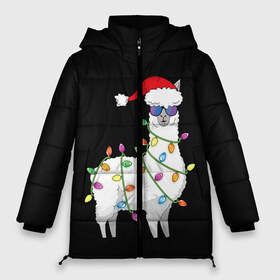 Женская зимняя куртка 3D с принтом Рождественская Лама в Петрозаводске, верх — 100% полиэстер; подкладка — 100% полиэстер; утеплитель — 100% полиэстер | длина ниже бедра, силуэт Оверсайз. Есть воротник-стойка, отстегивающийся капюшон и ветрозащитная планка. 

Боковые карманы с листочкой на кнопках и внутренний карман на молнии | 2021 | 21 | 2k21 | 2к21 | chrystmas | lama | marry | new | santa | snow | xmas | year | год | годом | дед | елка | елки | клаус | лама | лес | мороз | настроение | новогоднее | новогоднему | новый | новым | по | рождество | с | санта | снег