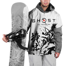 Накидка на куртку 3D с принтом Ghost of Tsushima в Петрозаводске, 100% полиэстер |  | Тематика изображения на принте: 