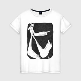 Женская футболка хлопок с принтом гордыня в Петрозаводске, 100% хлопок | прямой крой, круглый вырез горловины, длина до линии бедер, слегка спущенное плечо | 