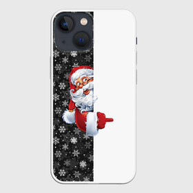 Чехол для iPhone 13 mini с принтом Дедушка Мороз в Петрозаводске,  |  | christmas | merry christmas | дед мороз | ёлка | зима | мороз | новый год | подарок | праздник | рождество | с новым годом | санта клаус | снегурочка | снежинки