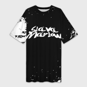 Платье-футболка 3D с принтом Slava marlow в Петрозаводске,  |  | rap | slava marlow | артём готлиб | видеоблогер и рэпер | российский музыкальный продюсер | рэп | слава марлоу