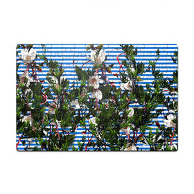 Пазл магнитный 126 элементов с принтом цветы в Петрозаводске, полимерный материал с магнитным слоем | 126 деталей, размер изделия —  180*270 мм | девушкам | листочки | полоса | природа | цветы