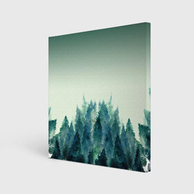 Холст квадратный с принтом акварельный лес градиент в Петрозаводске, 100% ПВХ |  | Тематика изображения на принте: акварель | горы | деревья | дымка | ели | лес | нрадиент | олень | отражение | природа | рисунок | силуэты