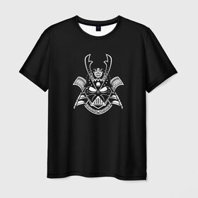 Мужская футболка 3D с принтом Грозный СаМурай в Петрозаводске, 100% полиэфир | прямой крой, круглый вырез горловины, длина до линии бедер | ghost of tsushima | грозный | игры | самурай | черный