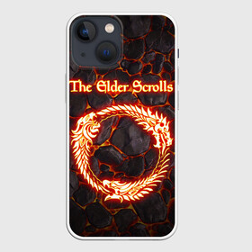 Чехол для iPhone 13 mini с принтом THE ELDER SCROLLS в Петрозаводске,  |  | eld old scroll | old scroll | scrolls skyrim | scrolls v skyrim | the elder online | the elder scrolls | древние свитки. | игра | скайрим | элдер скролс