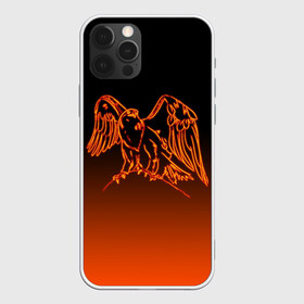 Чехол для iPhone 12 Pro Max с принтом Огненный орел в Петрозаводске, Силикон |  | bird | eagle | falcon | fiery | fire | neon | orange | арт | беркут | горящая птица | дикий | животные | крылья | неоновый | огненная птица | орел | орлан | перья | пламя | природа | птица | птица огонь | птичка | сокол