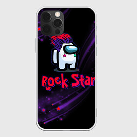 Чехол для iPhone 12 Pro Max с принтом Among Us Rock Star в Петрозаводске, Силикон |  | 2021 | among us | impostor | space mafia | sus.puffballs united | амонг ас | амонг единорог | в космосе | гринч | импостор | инопланетяне | инопланетянин | новогодний амонг ас | ракета | с новым годом | самозванец | среди нас