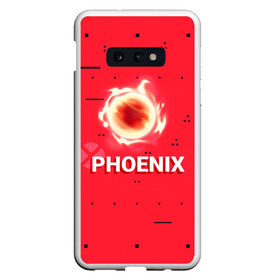 Чехол для Samsung S10E с принтом Phoenix в Петрозаводске, Силикон | Область печати: задняя сторона чехла, без боковых панелей | new year | phoenix | phoenix valorant | valorant | valorant новогодний | агент валорант. | агент феникс | валорант | валорант новогодний | валорант узор | валорант феникс | игрок феникс | нг | новый год | орнамент | паттерн