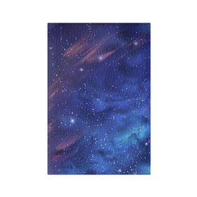 Обложка для паспорта матовая кожа с принтом Звёздное небо в Петрозаводске, натуральная матовая кожа | размер 19,3 х 13,7 см; прозрачные пластиковые крепления | арт | звезда | звёзды | космос | небо | ночное небо | ночь | облако | рисунок | сияние | туманность | яркие цвета
