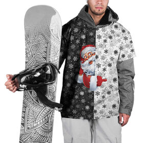 Накидка на куртку 3D с принтом Дед Мороз в Петрозаводске, 100% полиэстер |  | christmas | merry christmas | дед мороз | ёлка | зима | мороз | новый год | подарок | праздник | рождество | с новым годом | санта клаус | снегурочка | снежинки