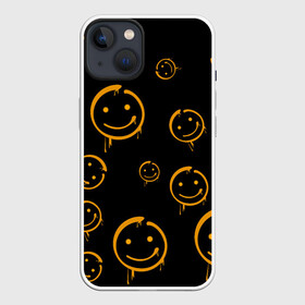Чехол для iPhone 13 с принтом Смайл в Петрозаводске,  |  | позитив | радость | рожица | смайл | смайлик | улыбка