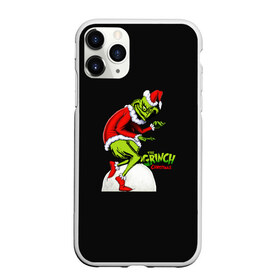 Чехол для iPhone 11 Pro Max матовый с принтом Grinch X-mas в Петрозаводске, Силикон |  | Тематика изображения на принте: claus | grinch | happy new year | merry christmas | santa | snowman | x mas | гринч | дед мороз | елка | клаус | новый год | рождество | с новым годом | санта | снеговик