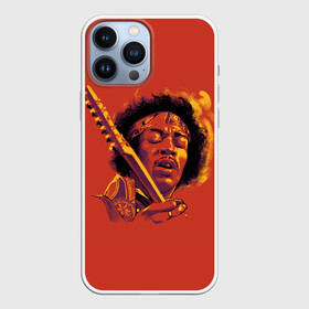 Чехол для iPhone 13 Pro Max с принтом Джимми Хендрикс в Петрозаводске,  |  | guitar | jimi hendrix | metall | music | rock | альтернатива | гитара | гитарист | гранж | джимми хендрикс | метал | музло | музыка | рок