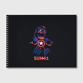 Альбом для рисования с принтом Sum 41 в Петрозаводске, 100% бумага
 | матовая бумага, плотность 200 мг. | metall | music | punk | rock | sum 41 | альтернатива | метал | музло | музыка | панк | рок | сам 41