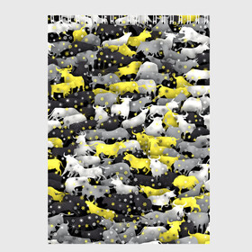 Скетчбук с принтом Желто-Серые Быки в Петрозаводске, 100% бумага
 | 48 листов, плотность листов — 100 г/м2, плотность картонной обложки — 250 г/м2. Листы скреплены сверху удобной пружинной спиралью | Тематика изображения на принте: 2021 | illuminating | pantone | ultimate grey | yellow | безупречный серый | бык | корова | новогодний | новый год | освещающий | паттерн | снег | снежинки
