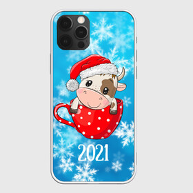 Чехол для iPhone 12 Pro Max с принтом Милый бычок в кофе в Петрозаводске, Силикон |  | 2021 | 7 января | bull | newyear | santa | бык | быки | бычок | год быка | дед мороз | корова | новогодние каникулы | новогодние праздники | новый 2021 | новый год | новый год 2021 | рождество | сани | санта | санта клаус