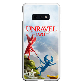 Чехол для Samsung S10E с принтом Unravel Two (Z) в Петрозаводске, Силикон | Область печати: задняя сторона чехла, без боковых панелей | coldwood interactive | unravel | unravel two | головоломка | красная пряжа | распутать | семейная игра | ярни