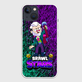 Чехол для iPhone 13 с принтом Brawl Stars Byron в Петрозаводске,  |  | brawl stars | byron | byron brawl stars | crow | edgar | kolett | leon | sandy | spike | sprout | surge | байрон | биби | боец | бравл старс | бравлер | вольт | герои | девочкам | детям | колетт | леон | логотипы игр | мальчикам | перс