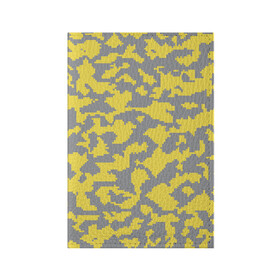 Обложка для паспорта матовая кожа с принтом Ultimate Urban Camo в Петрозаводске, натуральная матовая кожа | размер 19,3 х 13,7 см; прозрачные пластиковые крепления | 2021 | pantone | городской | желтый | камуфляж | пиксельный | урбан | цвет года