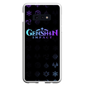 Чехол для Samsung S10E с принтом GENSHIN IMPACT в Петрозаводске, Силикон | Область печати: задняя сторона чехла, без боковых панелей | genshin impact | анемо | геншин импакт | гео | гидро | игры | крио | пиро | электро