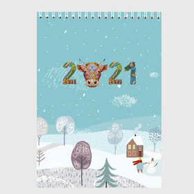 Скетчбук с принтом Год быка 2021 в Петрозаводске, 100% бумага
 | 48 листов, плотность листов — 100 г/м2, плотность картонной обложки — 250 г/м2. Листы скреплены сверху удобной пружинной спиралью | 2021 | 7 января | bull | newyear | santa | бык | быки | бычок | год быка | дед мороз | корова | новогодние каникулы | новогодние праздники | новый 2021 | новый год | новый год 2021 | рождество | сани | санта | санта клаус