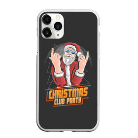 Чехол для iPhone 11 Pro Max матовый с принтом Christmas Club Party в Петрозаводске, Силикон |  | christmas | merry christmas | дед мороз | ёлка | зима | мороз | новый год | подарок | праздник | рождество | с новым годом | санта клаус | снегурочка | снежинки