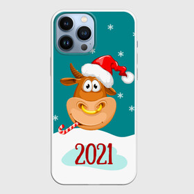 Чехол для iPhone 13 Pro Max с принтом 2021 Год быка в Петрозаводске,  |  | 2021 | 7 января | bull | newyear | santa | бык | быки | бычок | год быка | дед мороз | корова | новогодние каникулы | новогодние праздники | новый 2021 | новый год | новый год 2021 | рождество | сани | санта | санта клаус