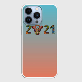 Чехол для iPhone 13 Pro с принтом 2021 Год быка в Петрозаводске,  |  | 2021 | 7 января | bull | newyear | santa | бык | быки | бычок | год быка | дед мороз | корова | новогодние каникулы | новогодние праздники | новый 2021 | новый год | новый год 2021 | рождество | сани | санта | санта клаус