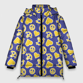 Женская зимняя куртка 3D с принтом JoJo no Kimyou na Bouken в Петрозаводске, верх — 100% полиэстер; подкладка — 100% полиэстер; утеплитель — 100% полиэстер | длина ниже бедра, силуэт Оверсайз. Есть воротник-стойка, отстегивающийся капюшон и ветрозащитная планка. 

Боковые карманы с листочкой на кнопках и внутренний карман на молнии | Тематика изображения на принте: jojo log | jojo no kimyou na bouken | jojos bizarre adventure | невероятное приключение джоджо