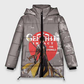 Женская зимняя куртка 3D с принтом Genshin Impact - Zhongli в Петрозаводске, верх — 100% полиэстер; подкладка — 100% полиэстер; утеплитель — 100% полиэстер | длина ниже бедра, силуэт Оверсайз. Есть воротник-стойка, отстегивающийся капюшон и ветрозащитная планка. 

Боковые карманы с листочкой на кнопках и внутренний карман на молнии | anime | game | genshin impact | rpg | zhongli | аниме | геншин импакт | игра | персонаж | рпг | чжун ли