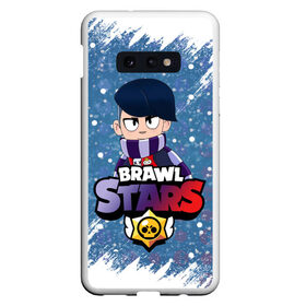 Чехол для Samsung S10E с принтом Brawl Stars Edgar в Петрозаводске, Силикон | Область печати: задняя сторона чехла, без боковых панелей | 2020 | 2021 | brawl | byron | edgar | leon | new | snow | stars | winter | year | байрон | бравл | браво | год | зима | леон | лион | новые | новый | персонаж | персонажи | снег | страс | эдгар