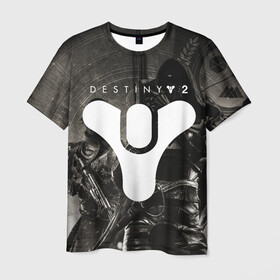 Мужская футболка 3D с принтом DESTINY в Петрозаводске, 100% полиэфир | прямой крой, круглый вырез горловины, длина до линии бедер | beyond light | destiny | destiny 2 | дестини | игры