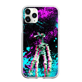 Чехол для iPhone 11 Pro матовый с принтом Siren Head - Ultra Glitch в Петрозаводске, Силикон |  | glitch | glitch siren head | rgb | siren head | sirena | глитч | глич | ретро | сирейноголовый | сирена | сиреноголовый