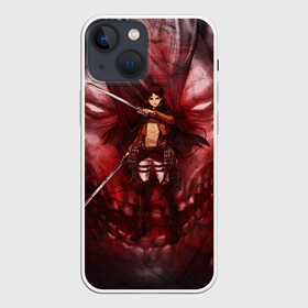 Чехол для iPhone 13 mini с принтом Эрен Йегер или Титан в Петрозаводске,  |  | attack on titan | eren | final | shingeki no kyojin | yeager | атака на титанов | вторжение гигантов | джагер | йегер | титан | эрен