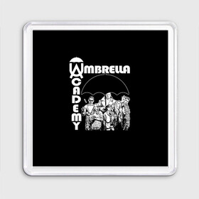 Магнит 55*55 с принтом umbrella academy в Петрозаводске, Пластик | Размер: 65*65 мм; Размер печати: 55*55 мм | academy | umbrella | umbrella academy | адам годли | академия | академия амбрелла | амбрелла | дэвид кастанеда | колм фиори | кэмерон бриттон | мэри джей блайдж
джон магаро | роберт шиэн | том хоппер | эллиот пейдж