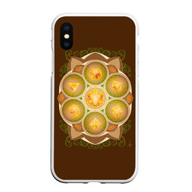 Чехол для iPhone XS Max матовый с принтом DnD Dices - Pumpkin в Петрозаводске, Силикон | Область печати: задняя сторона чехла, без боковых панелей | dices | dnd | dungeons dragons | pumpkin | днд | игра | кубик | тыква