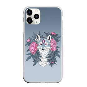 Чехол для iPhone 11 Pro матовый с принтом Тотем волка и цветы в Петрозаводске, Силикон |  | арт | вектор | внутренний | волк | волчара | волченок | волчица | животные | звери | листья | пионы | природа | рисунок | тотем | третий глаз | цветы