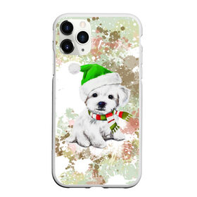 Чехол для iPhone 11 Pro Max матовый с принтом Щенок в Петрозаводске, Силикон |  | dog | животные | милота | собака | текстура | щенок