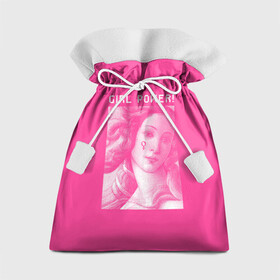 Подарочный 3D мешок с принтом Girl Power! в Петрозаводске, 100% полиэстер | Размер: 29*39 см | fem | trend | venus | венера | давид | картина | леонардо да винчи | мона лиза | тренд