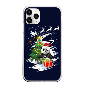Чехол для iPhone 11 Pro Max матовый с принтом Рождественская Панда в Петрозаводске, Силикон |  | 2021 | 21 | 2k21 | 2к21 | chrystmas | happy | lik | marry | new | panda | santa | snow | winter | xmas | year | год | годом | дед | елка | елки | клаус | лес | настроение | новогоднее | новогоднему | новый | новым | панда | по | рождество | с | 